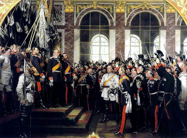 Vom Kaiserreich zum Dritten Reich 1871 1933 Rudolf Heitefuss Proklamation Kaiser Wilhelms I. am 18. Januar 1871 im Spiegelsaal von Versailles Gemälde von A.