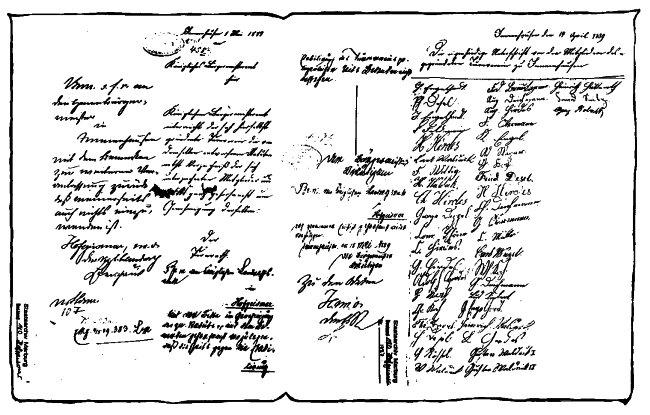 TSV Geschichte: Die Gründungsurkunde Unterzeichnender Landrat: Ludwig Franz Beckhaus, Landrat 1886 bis 1898. Unterzeichnender Bürgermeister: George Bräutigam, Bürgermeister von 27.