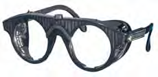 Schutzgläser - Gesichtsschutz - Schutzbrillen Schutzbrillen, protection goggles Nylonbrille, nylon goggles schwarz, mit Mittelschraube für leichten Glasaustausch, Gläser rund Ø 50 mm black, with