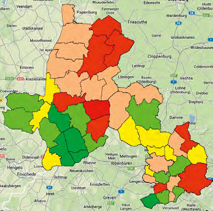 Zustand der Verkehrswege Die Unternehmen wurden danach befragt, wie wichtig sie den Zustand der Verkehrswege für ihr Unternehmen einschätzen und wie zufrieden sie aktuell mit ihm sind.