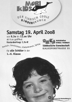 16/08 23 Dienstag, 22. April 12.00 Schülermittagessen 13.30 Zum Essen gibt es panierte Wilde Kartoffeln, Tsatziki, griech.