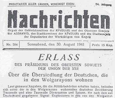 Deportationserlass von Von der Nachkriegszeit in die Gegenwart 1941.