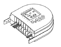 Sparmodul Zum Anschluss an den Regelverteiler 24 V oder Funk-Regelverteiler zur Umschaltung der Betriebsarten normal / reduziert für die Zeitzonen 1 und 2.
