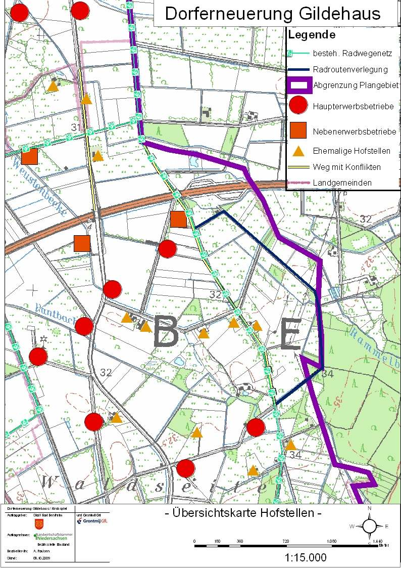 3. Verkehrslage Verbunddorferneuerung Gildehaus Karte 2: Verlegungsvorschlag der Grafschafter
