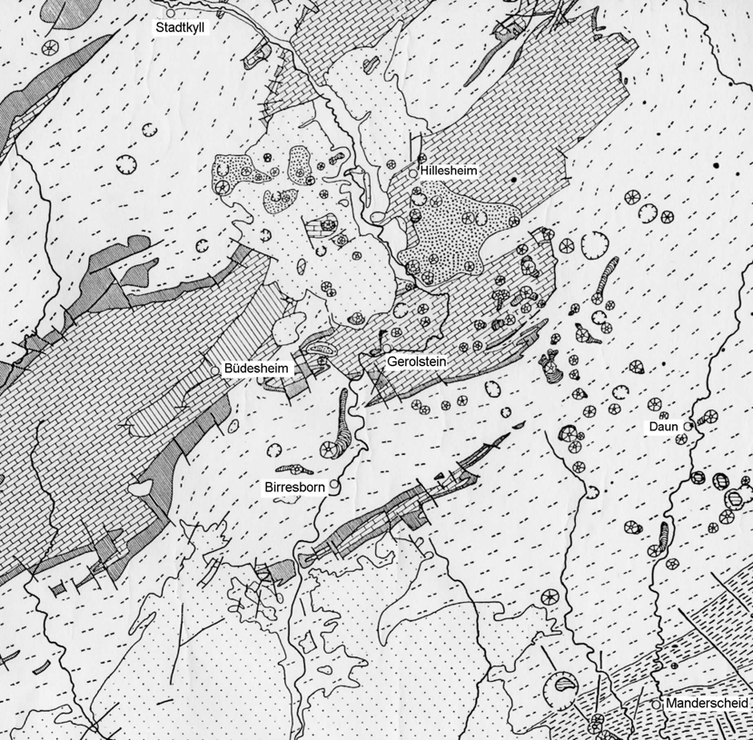 Regionale Bereiche der Eifel und wichtige Beiträge zu deren Erforschung (Kapitel 4.3.1). Die intermediären Vulkanvorkommen der Hocheifel bearbeitete GRÜNHAGEN (1964).