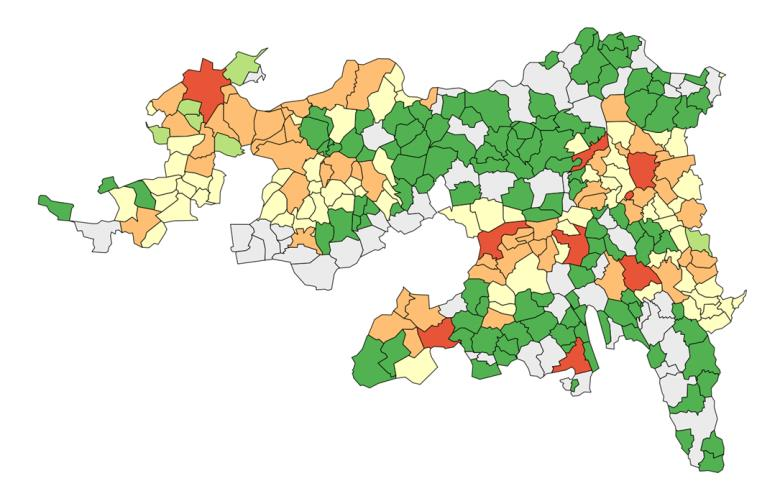 Region Nordwestschweiz In der Region Nordwestschweiz hat sich die von Eigentumswohnungen im Berichtsjahr gegenüber dem Vorjahr um 8 Tage auf 77 Insertionstage verlängert.