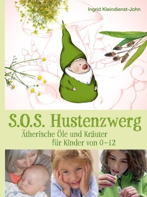 Im Oktober 2014 erscheint das neue Buch von Ingrid Kleindienst-John SOS Hustenzwerg! Ätherische Öle und Kräuter für Kinder von 0 12, Freya-Verlag, Linz.