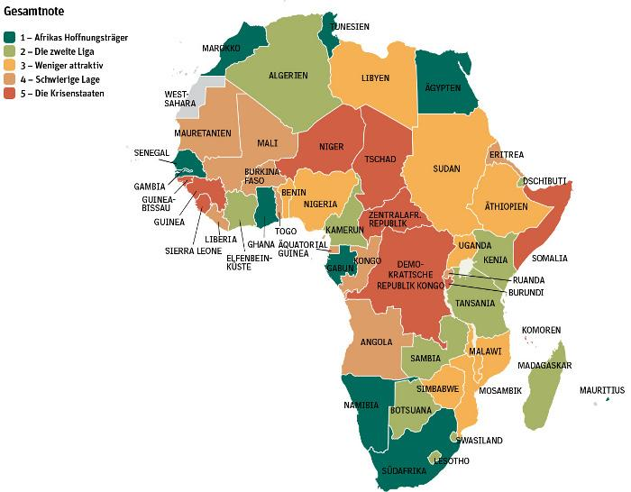 Problematische Lage im Innern des Kontinents und am Horn von Afrika, Anlass zur Hoffnung dagegen im Norden, im Süden sowie teilweise im Westen so lässt sich die Lage in Afrika zusammenfassen.