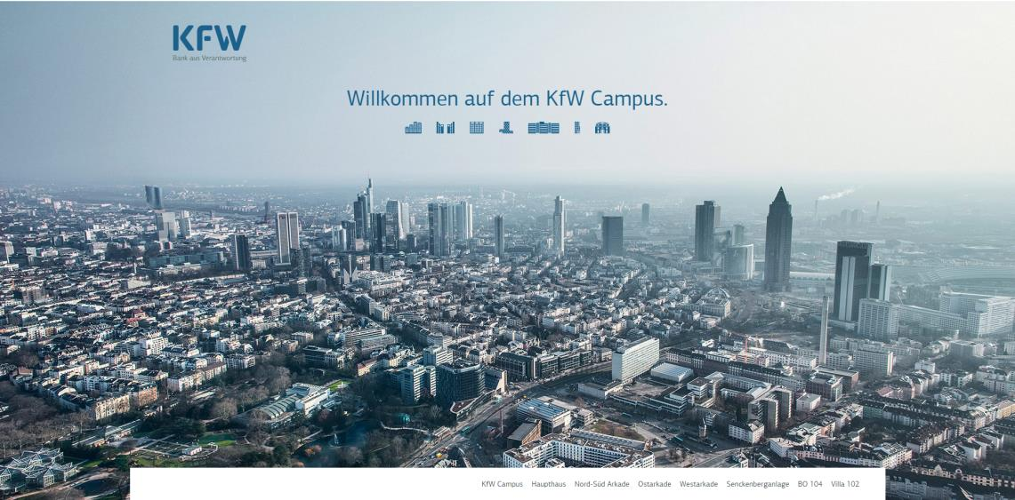 Hauptsitz der KfW Bankengruppe in Frankfurt http://campus.kfw.de KfW Bankengruppe Palmengartenstraße 5-9 60325 Frankfurt 1948 Gründung auf Grundlage des KfW-Gesetzes 2.