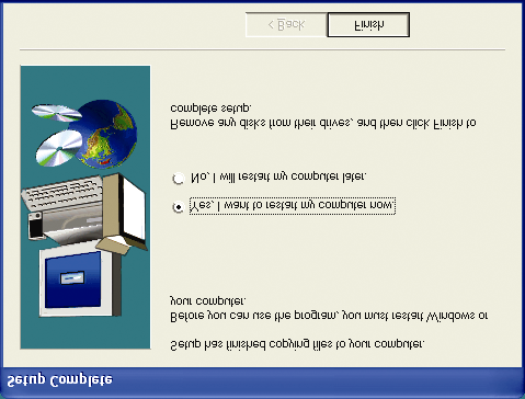 Français 2.1.4. Hilfsprogramme auf der Treiber CD Die Treiber-CD ins CD-ROM-Laufwerk einlegen und das automatische Ausführungsfenster erscheint. Falls nicht, führen Sie D:\setup.exe aus.