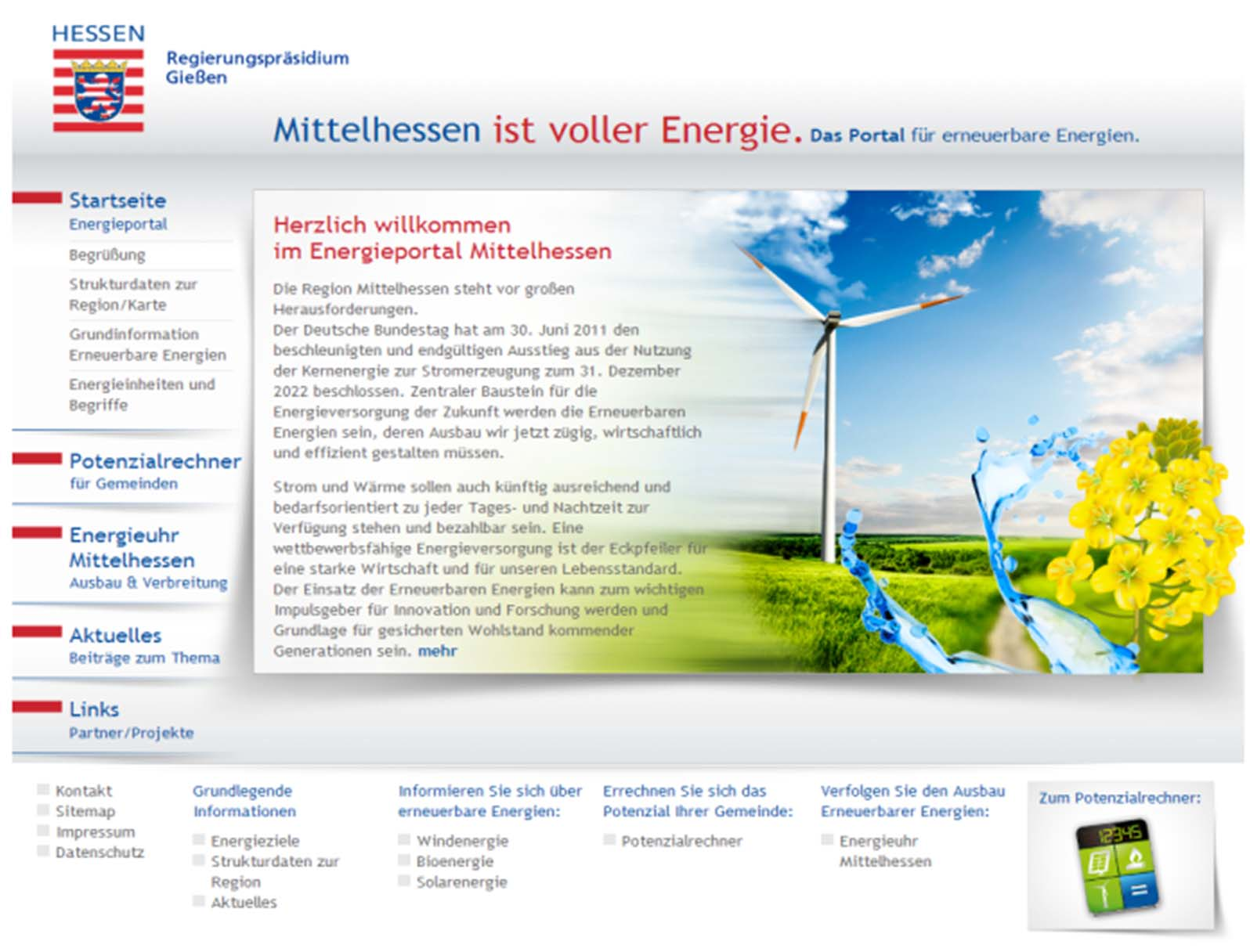 Mittelhessisches Energieportal Mittelhessen ist