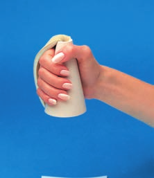 KONTRAKTIONSKISSEN / HANDKEGEL GRUPPE 4 FINGER-KONTRAKTIONSKISSEN Trennt die Finger, verhindert die Fingerkontraktion und schützt die Haut im Handtellerbereich.