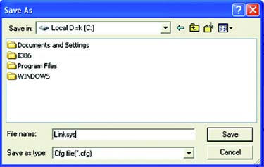 Wireless-G PCI Adapter Export - Select the profile you want to save in a different location, and click Export. Direct Windows to the appropriate folder, and click the Save button.