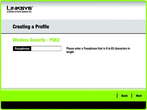 Adaptateur PCI sans fil - G WPA Personal (WPA personnel) L'option WPA-Personal (WPA personnel) vous offre deux méthodes de cryptage, nommées TKIP et AES, associées à des clés de cryptage dynamiques.
