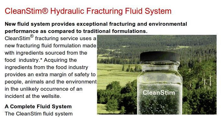 2009 Halliburton: Clean Stim Fracking ohne giftige Chemikalien, Wiederverwendung der Abwässer UV