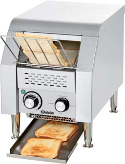 Toaster Toast-/Überbackgerät, einfach Gehäuse Edelstahl Quarz-Strahler 5 Minuten Zeitschaltuhr Grillrost Anschlusswert: NAC 30V -.