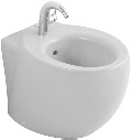 Aveo Kollektion Collection Bidet 7411 00 XX 400 x 590 mm mit Überlauf, Hahnloch 7411 V0 XX 400 x 590 mm mit verdecktem Überlauf, Hahnloch wandhängend, für 1-Loch Armatur geeignet Bidet 7411 00 XX 400