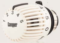Thermostat-Regelköpfe Heizkörperanbindung Thermostat-Regelköpfe 320, Adapter M30 x 1,5 mm Beschreibung Thermostat-Regelkopf 320 Den Thermostat-Regelkopf 320 gibt es mit dem Gampper- Klemmanschluss,