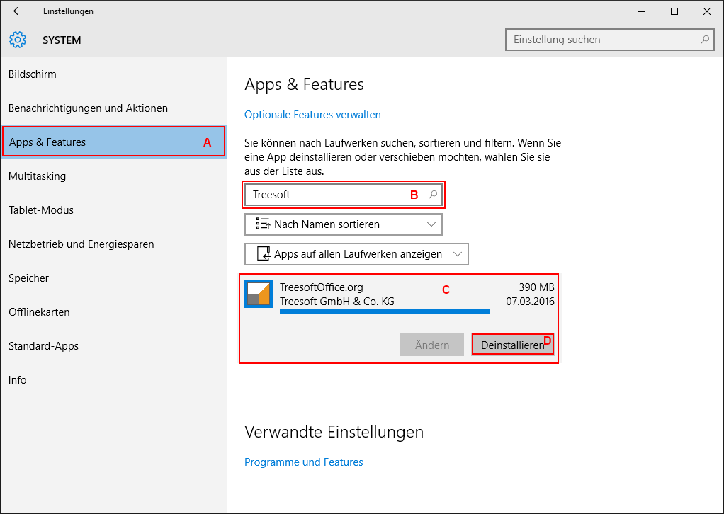 8.1.1 Microsoft Windows 10 1. Öffnen Sie die Einstellungen durch Betätigen der Tastenkombination [WINDOWS] + [I] (siehe nachstehende Abbildung). 2.