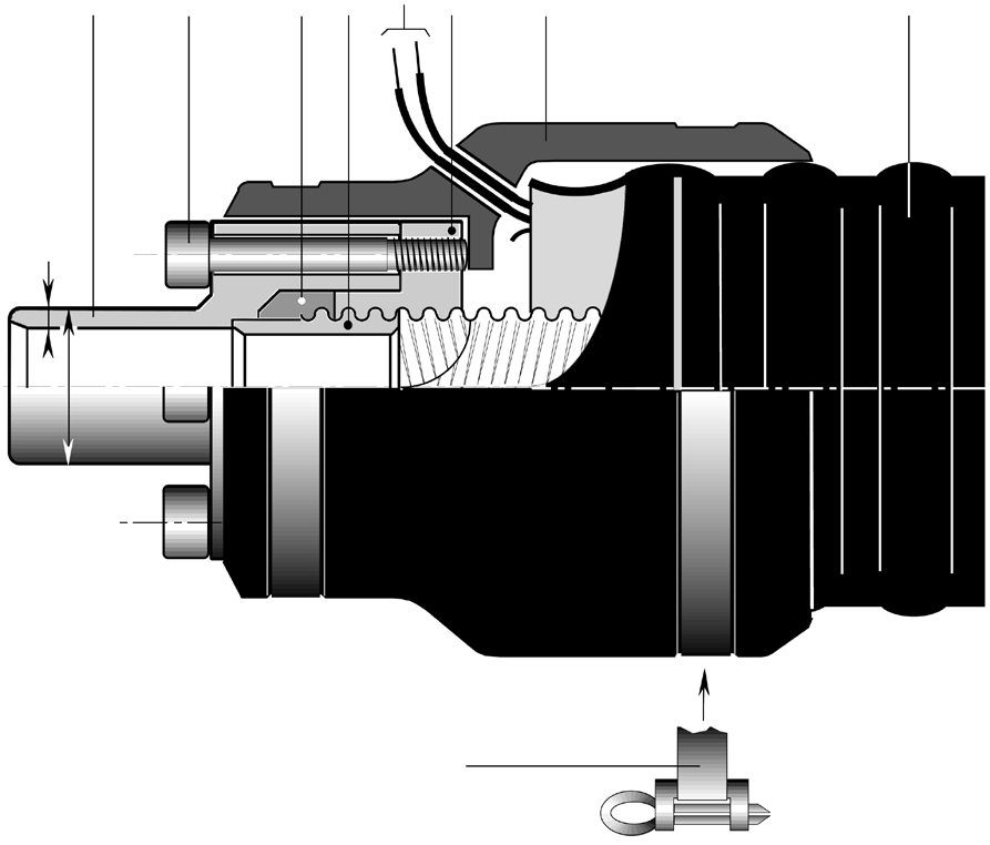 nschlussverbindung CSFLEX-UNO / PN 16 4.330 Die CSFLEX-nschlussverbindung ist ein Verbindungselement, das speziell auf die CSFLEX-Fernwärmeleitungen ausgerichtet ist.