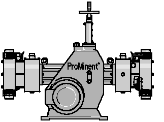 2.7 Hydraulik-Membrandosierpumpen Makro/ 5 2.7Hydraulik-Membrandosierpumpen Makro/ 5 2.7.1 Hydraulik-Membrandosierpumpe Makro/ 5 Hohe Fördermengen im Niederdruckbereich Leistungsbereich Einfachpumpe: 450 6.