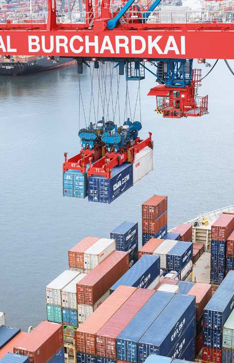 Segment Container Produktivitätszuwächse steigern Betriebsergebnis Kennzahlen Umsatzerlöse 743,7 Mio. + 4,2 % EBIT 156,1 Mio. + 14,0 % Investitionen 58,4 Mio. - 28,1 % Containerumschlag 7.480 Tsd.