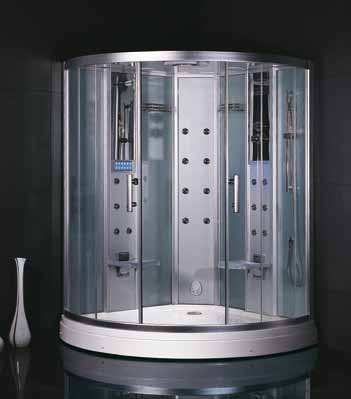 DA328F3 (linke Version) DZ938F3 Eine Kombination aus Whirlpool und Dampfdusche auch für kleine Badezimmer. Dieses Modell für 2 Personen ist ein absoluter Blickfang und ideal für große Badezimmer.