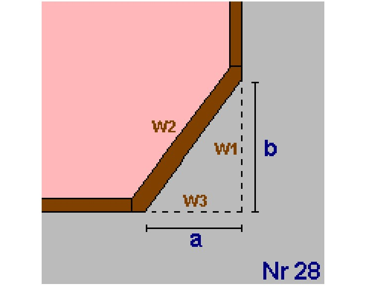 Geometrieausdruck Bayerhamerstrasse OG a = 5,00 b =,90 lichte Raumhöhe =,50 + obere Decke: 0,8 =>,88m BGF 49,50m² BRI.