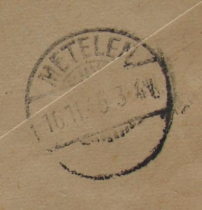 AM-Post Brief per Einschreiben von Göttingen nach Metelen/Westf. Stempel: Göttingen 1 ab 14.11.45 18 Uhr Metelen an 16.11.45 3-4 Uhr N 1.