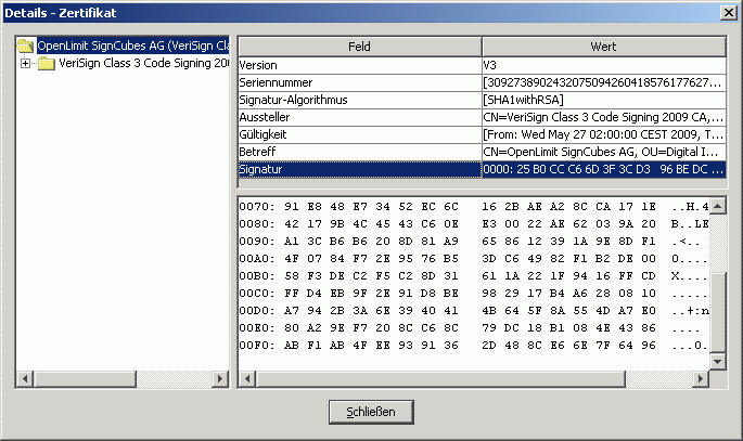 In dem folgenden Fenster wird Ihnen der Pfad für die OpenLimit Programminstallation angezeigt. Standardmäßig ermittelt das Java-Applet beim Start das Installationsverzeichnis.