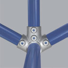 Rohrverbinder»Serie 0520«für Rohr Ø 48,3 mm (1 1 /2 ) DIN EN ISO 14 122, (DIN 24 532/33) Erweiterung bestehender Konstruktionen Keine Demontage von bestehenden Teilen Schnelle, kostengünstige Montage