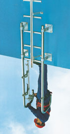 ZUBEHÖR für Einholm-Leitern Typ 5442.03/9442.03 Einschwenkbare Einstieghilfen Für den sicheren Ein- bzw. Ausstieg. Erfüllt die Forderungen der DIN 18 799: 2009 und DIN EN ISO 14122-4.