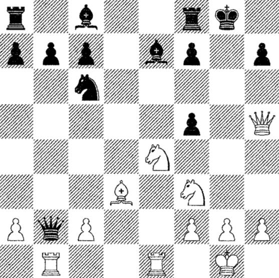 Hans-Peter Ketterling - Micro Chess (Spielstufe 7 = 10-15 Min./Zug) Skandinavisch 1. e4 d5 2. exd5 Dxd5 3. Sc3 Da5 4. d4 e5 5.