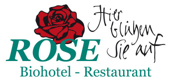 Restaurant Rose 100 % zertifizierte Biologischer Produkte Seit 1950 Demeter Vertriebspartner Mitglied bei Slow Food Deutschland 1,5 F im Feinschmecker Guide 2009 für das Restaurant Rose Klassiker und