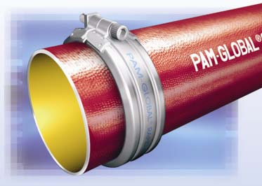 1 Systemeigenschaften des PAM-GLOBAL Abflussrohrsystems aus Gusseisen 1.1 Baustoffklasse PAM-GLOBAL Rohre und Formstücke bestehen aus Gusseisen mit Lamellengraphit nach DIN EN 1561.