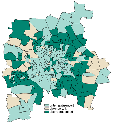 Wie aus Abbildung 2 ersichtlich, verzeichnet die Mehrheit der Statistischen Bezirke Leipzigs Bevölkerungsgewinne. Besonders stark sind die Zuwächse im Stadtbezirk Mitte (z. B. Ortsteile Zentrum-Nordwest und Zentrum-West) sowie im Ortsteil Plagwitz.