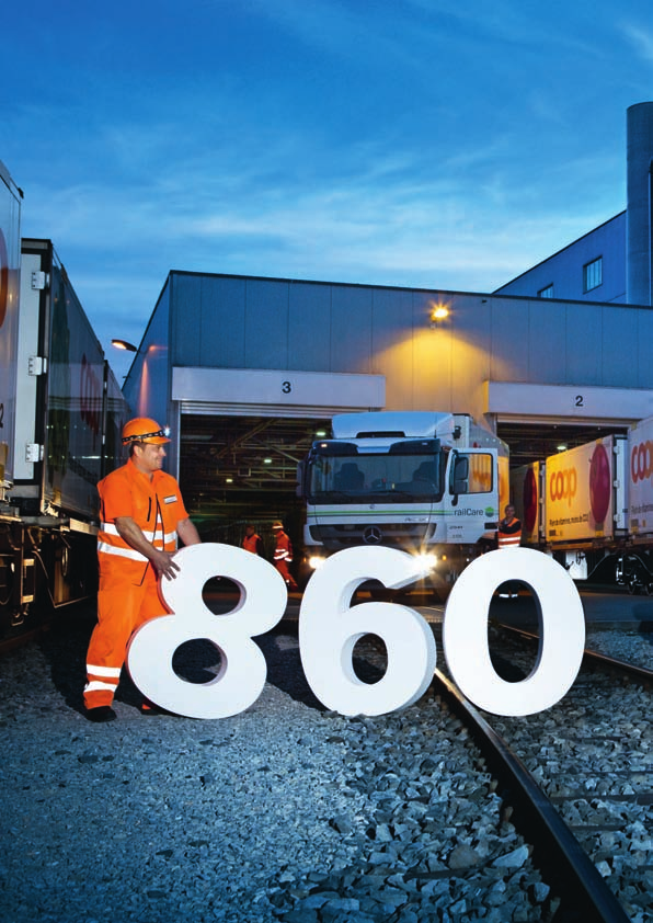 Mit der Tochtergesellschaft Railcare setzt Coop auf einen ökologischen Warentransport, der Strassen- und