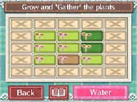 18 Der Garten-Bildschirm Im Garten kannst du mit Hilfe der Glückssterne (siehe S. 7), die du dir verdient hast, verschiedene Pflanzen züchten.