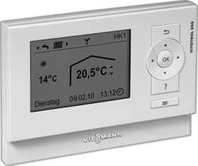VITOTRONIC 200-H Zubehör Zubehör Kommunikationstechnik Verbindung für Datenaustausch der Regelung Die 1. Vitotronic 200-H ist mit der Vitotronic des Heizkessels zu verbinden.