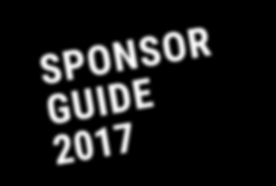 SPONSOR GUIDE 2017