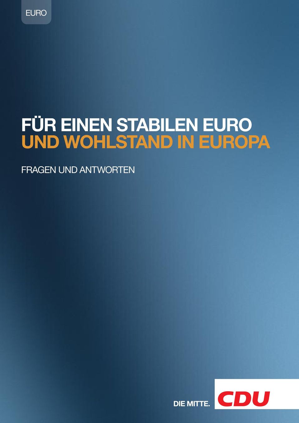 Wohlstand in europa
