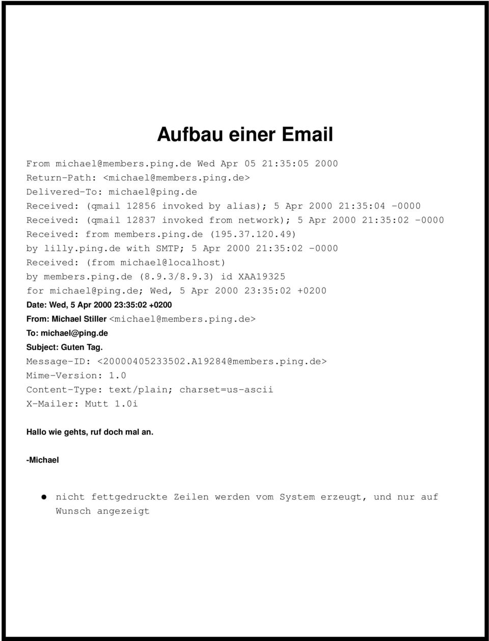 ping.de with SMTP; 5 Apr 2000 21:35:02-0000 Received: (from michael@localhost) by members.ping.de (8.9.3/8.9.3) id XAA19325 for michael@ping.