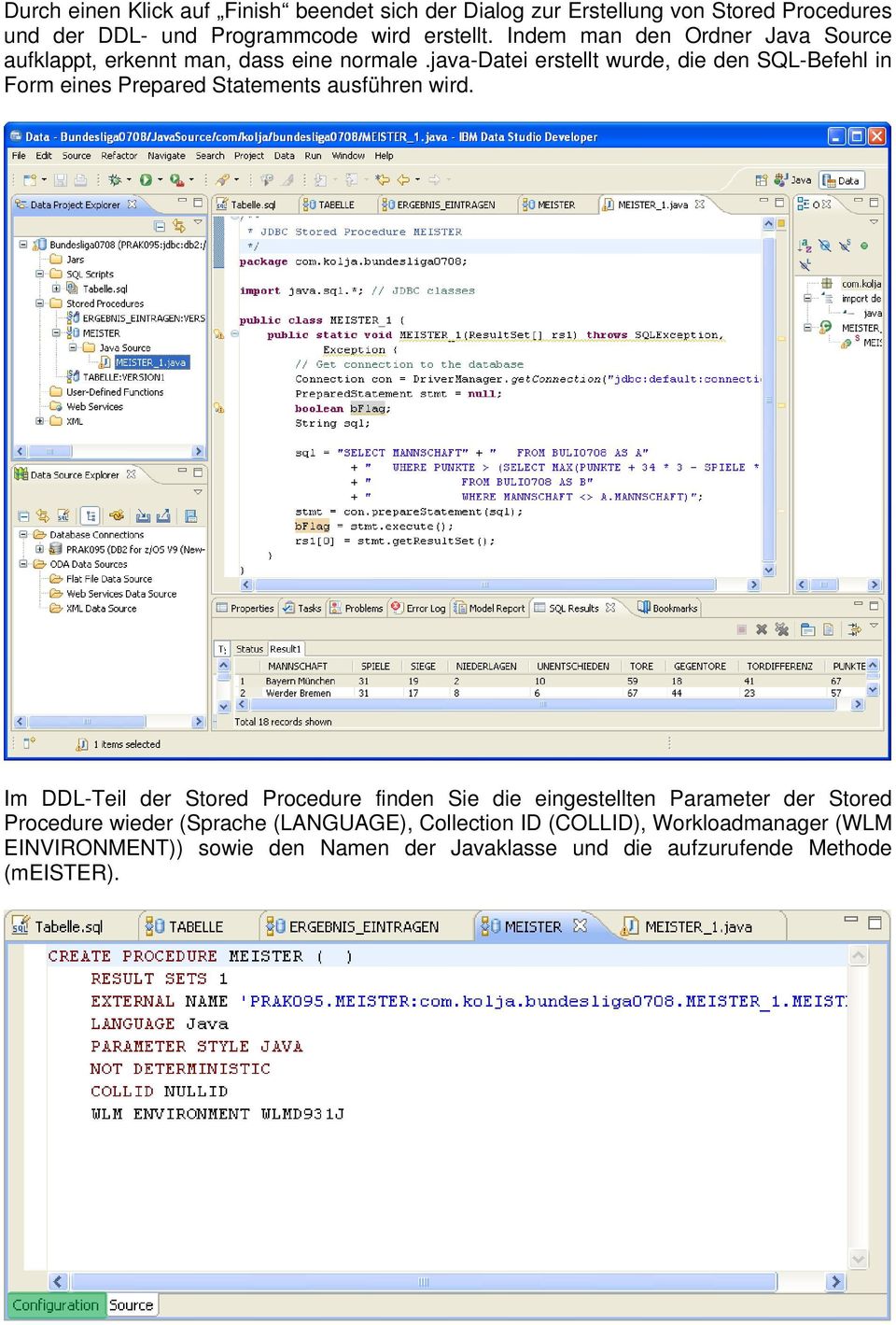 java-datei erstellt wurde, die den SQL-Befehl in Form eines Prepared Statements ausführen wird.