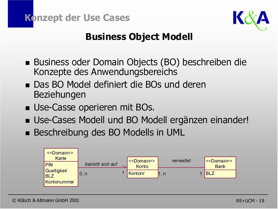 Use-Cases Modell und BO Modell ergänzen einander!