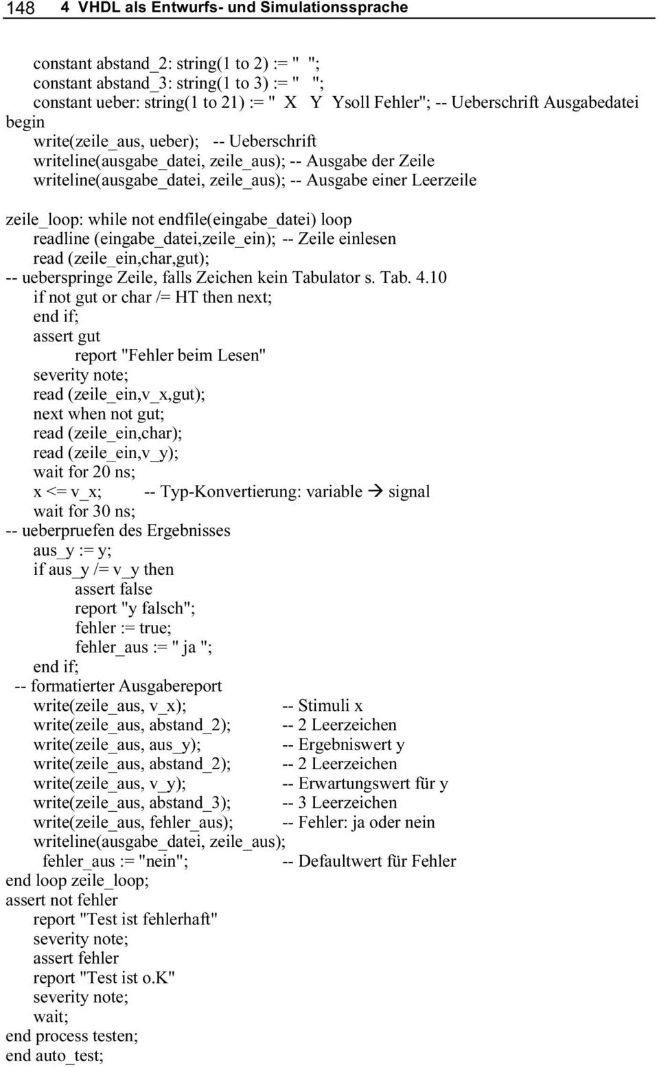 zeile_loop: while not endfile(eingabe_datei) loop readline (eingabe_datei,zeile_ein); -- Zeile einlesen read (zeile_ein,char,gut); -- ueberspringe Zeile, falls Zeichen kein Tabulator s. Tab. 4.
