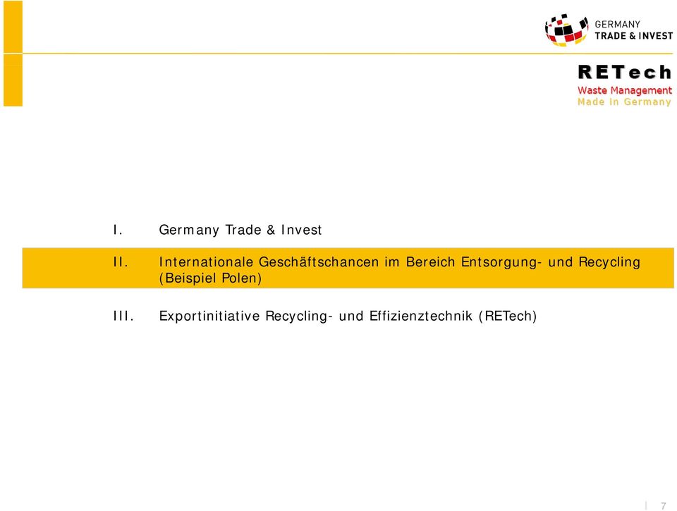 Entsorgung- und Recycling (Beispiel Polen)