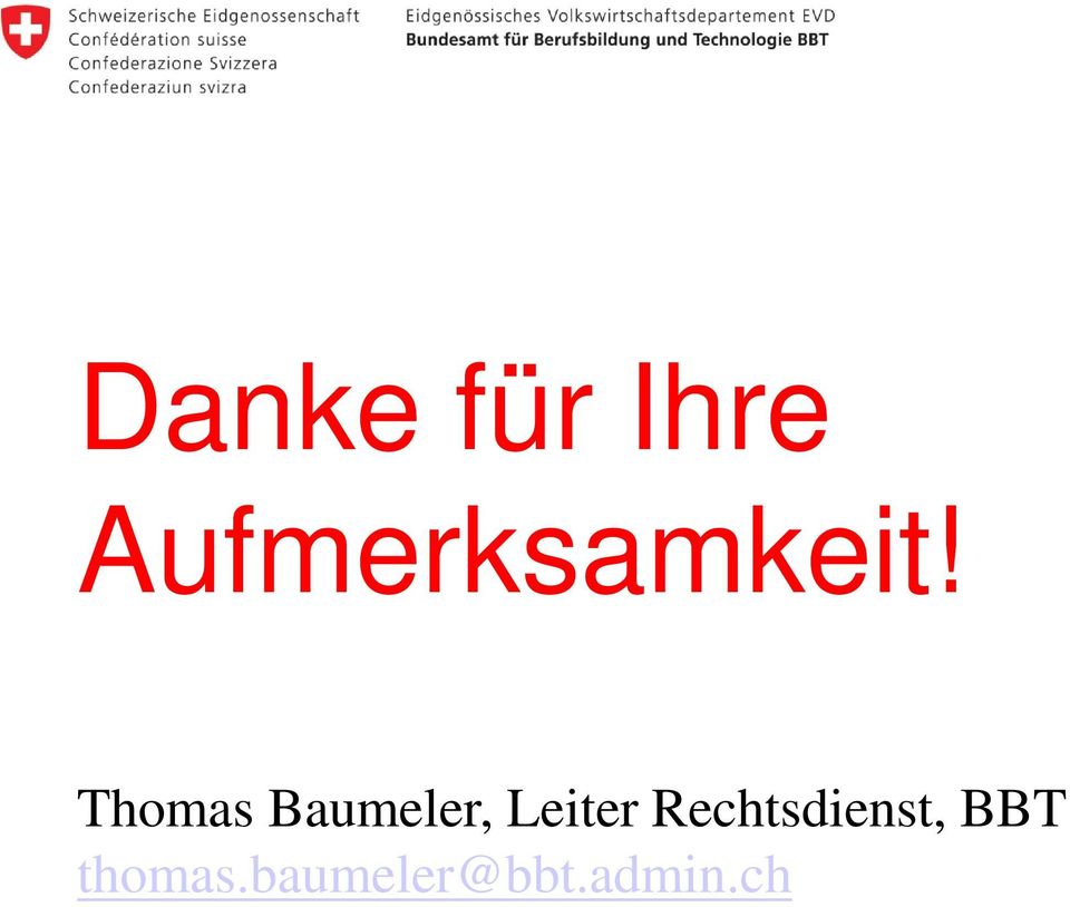 Thomas Baumeler, Leiter