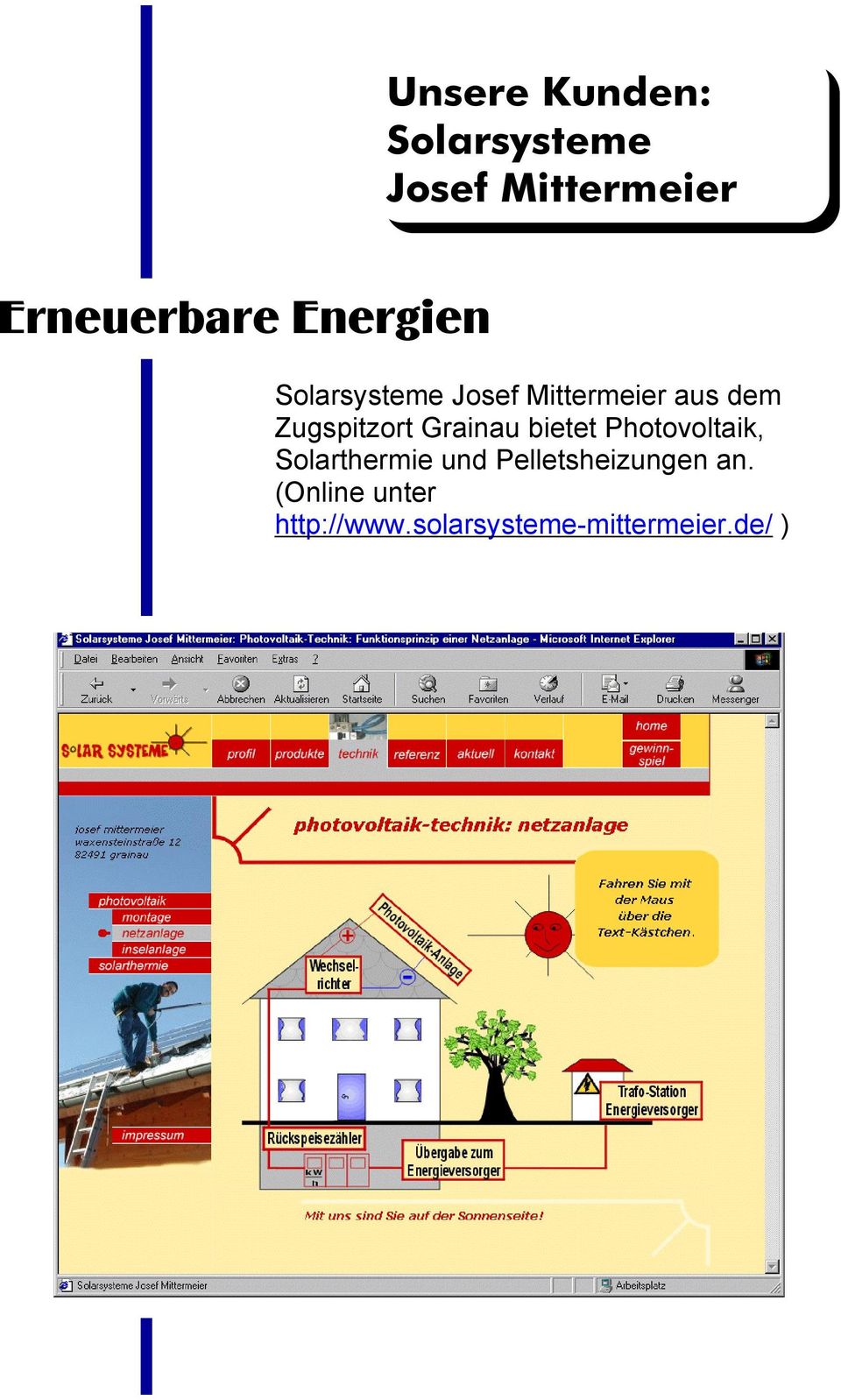 Grainau bietet Photovoltaik, Solarthermie und