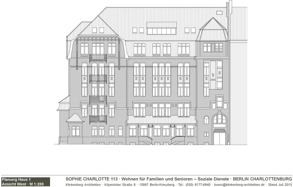2012 Planung Haus 1 Klinkenberg Architekten Köpenicker Str.