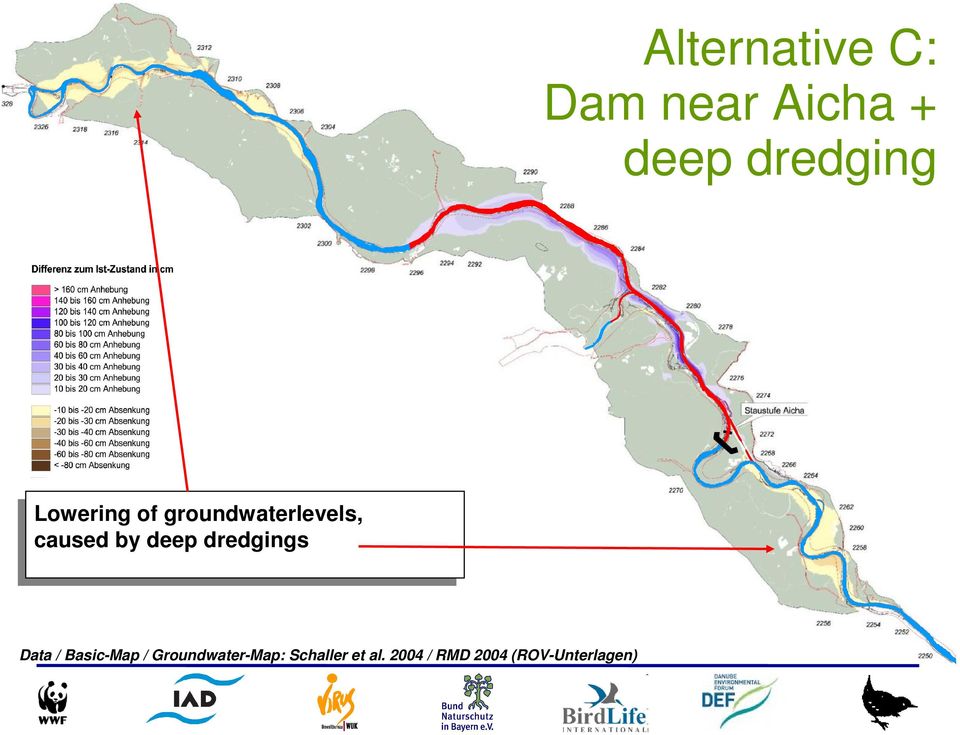 groundwaterlevels, caused caused by by deep deep dredgings